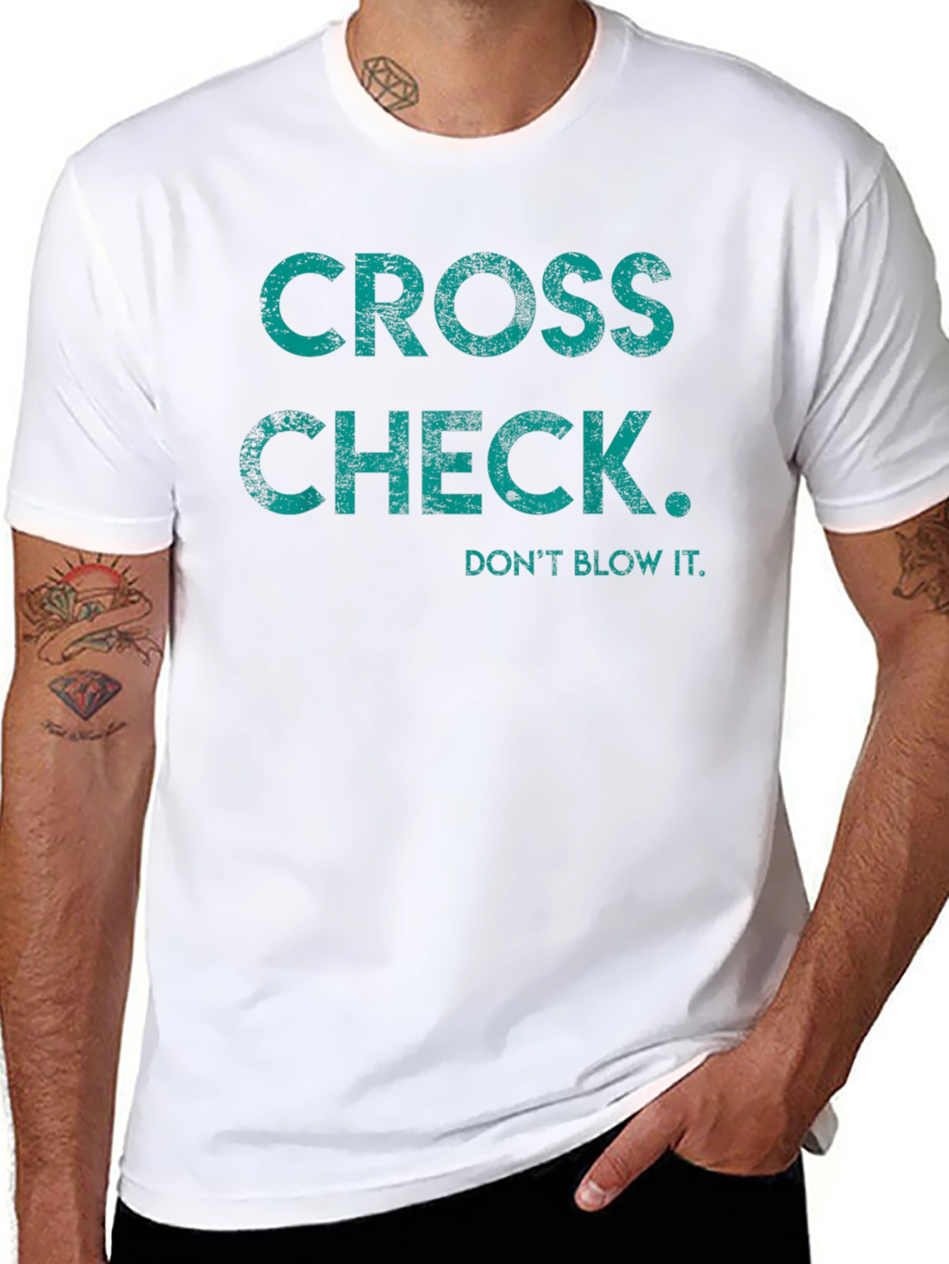 Cross Check Tee - Dont Blow It Graphic T-Shirt