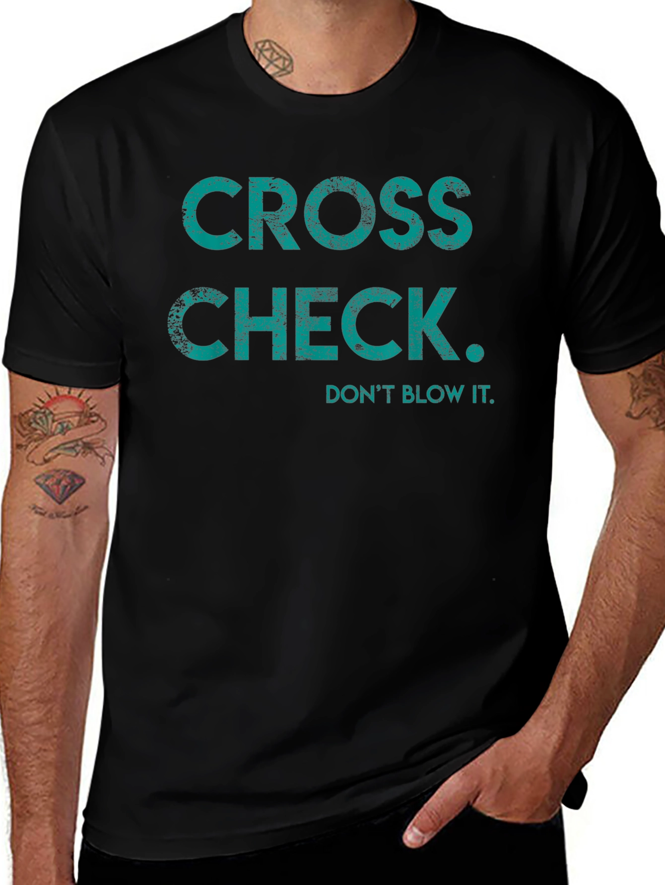 Cross Check Tee - Dont Blow It Graphic T-Shirt