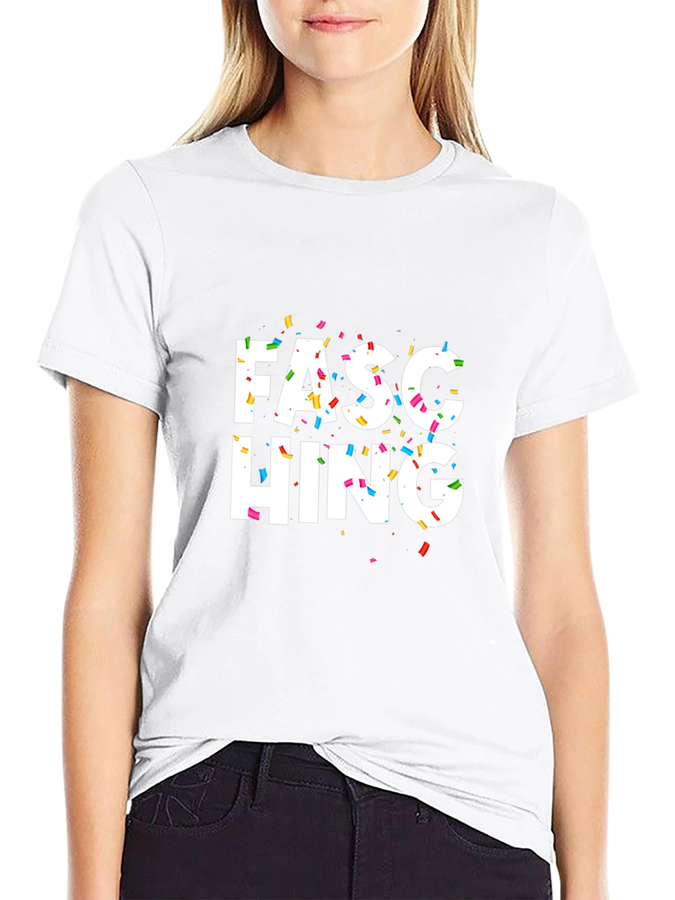 Fasching Confetti Black T-Shirt