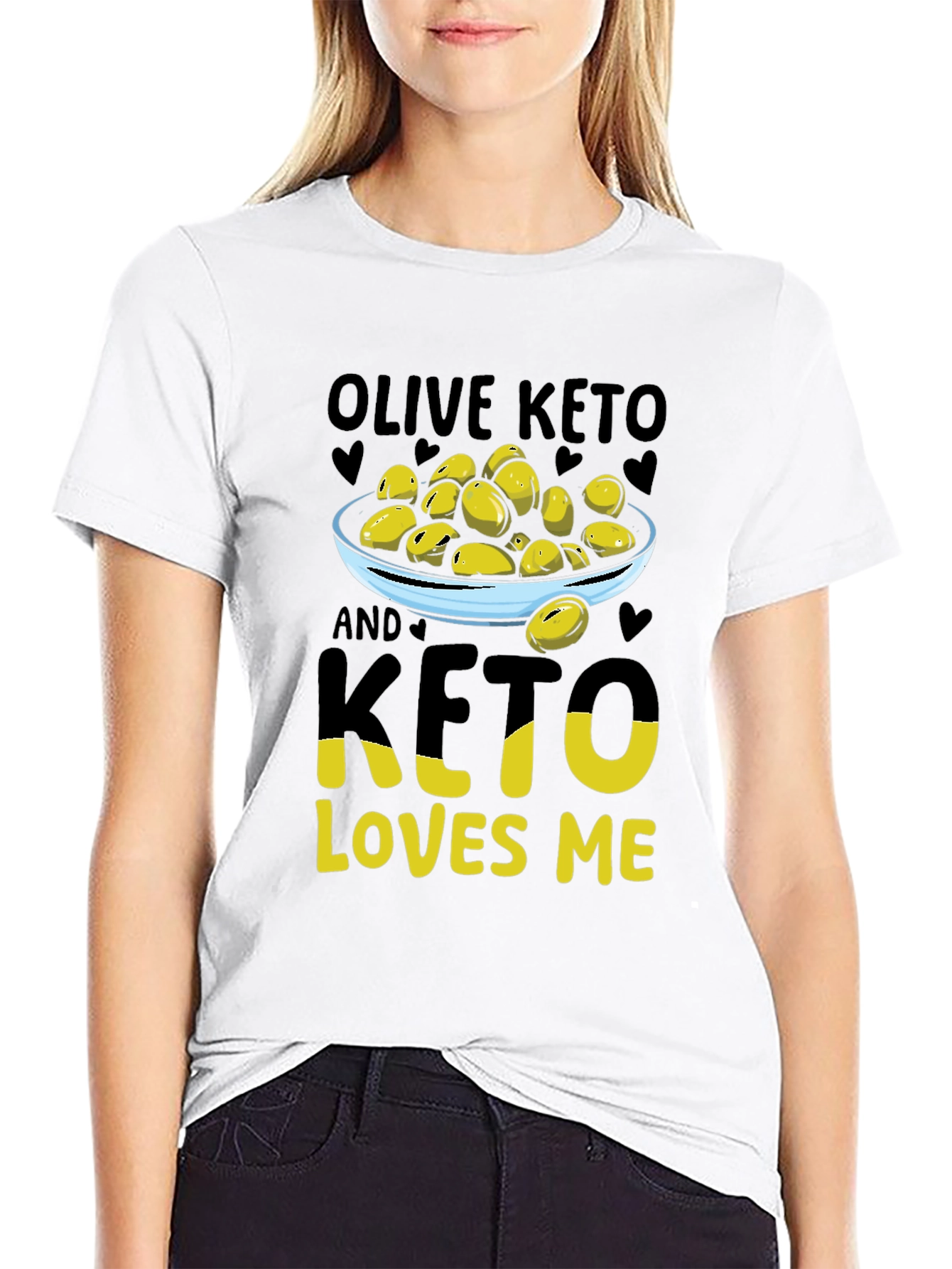 Olive Keto Loves Me Graphic T-Shirt