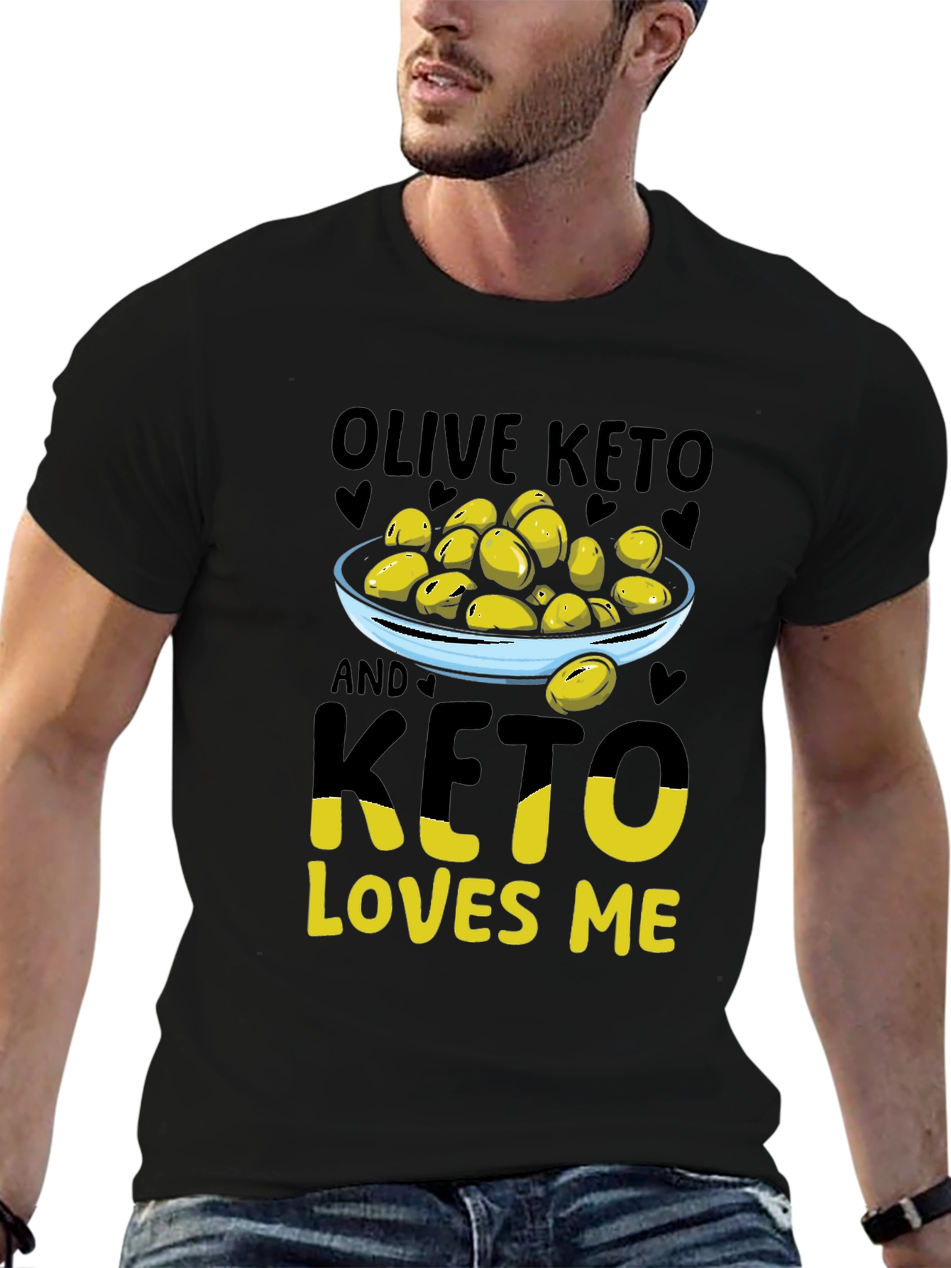 Olive Keto Loves Me Graphic T-Shirt