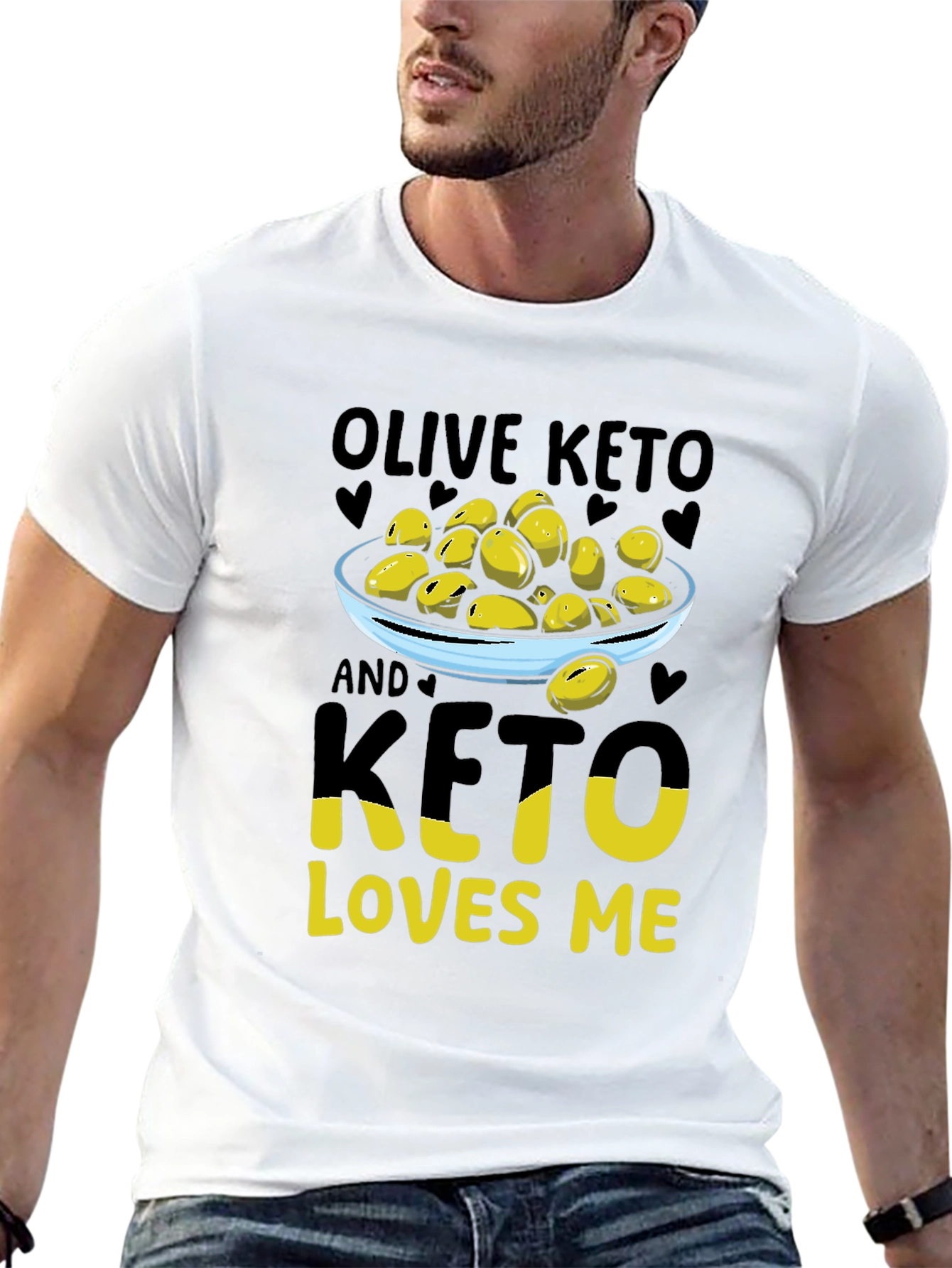 Olive Keto Loves Me Graphic T-Shirt