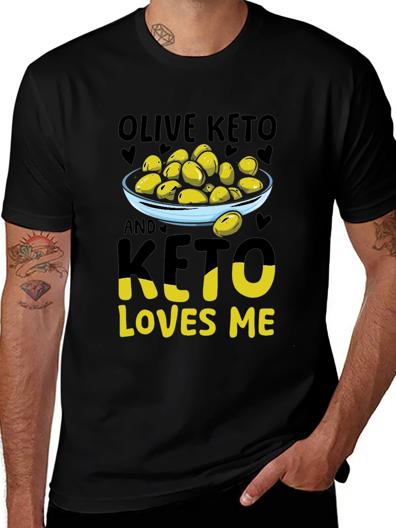 Olive Keto Loves Me Graphic T-Shirt