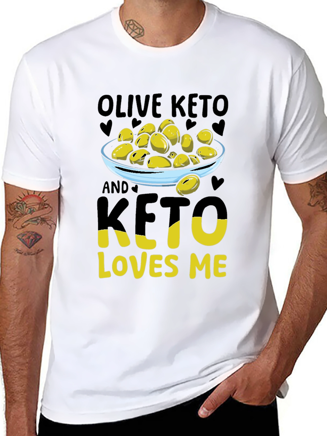 Olive Keto Loves Me Graphic T-Shirt