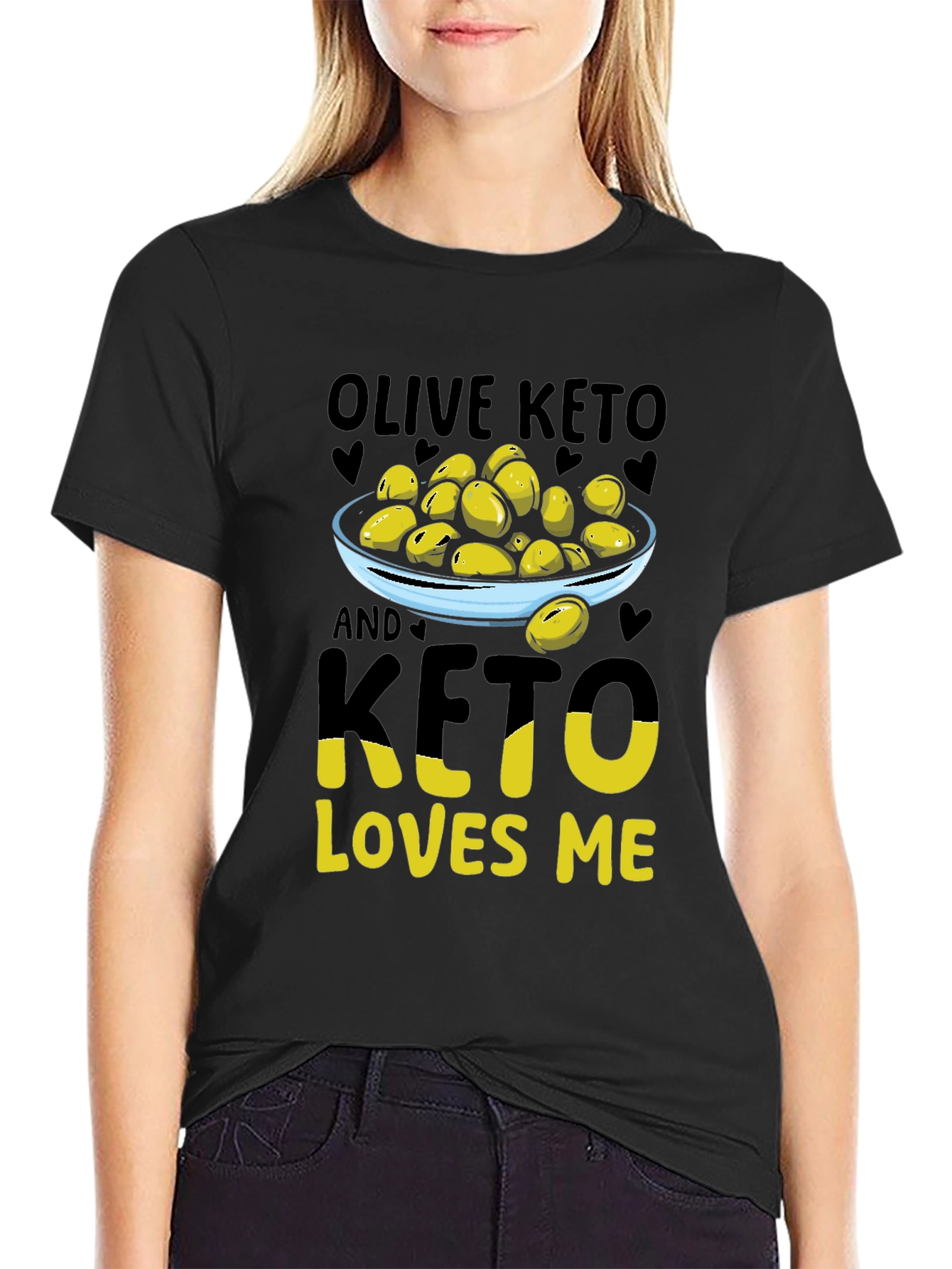Olive Keto Loves Me Graphic T-Shirt