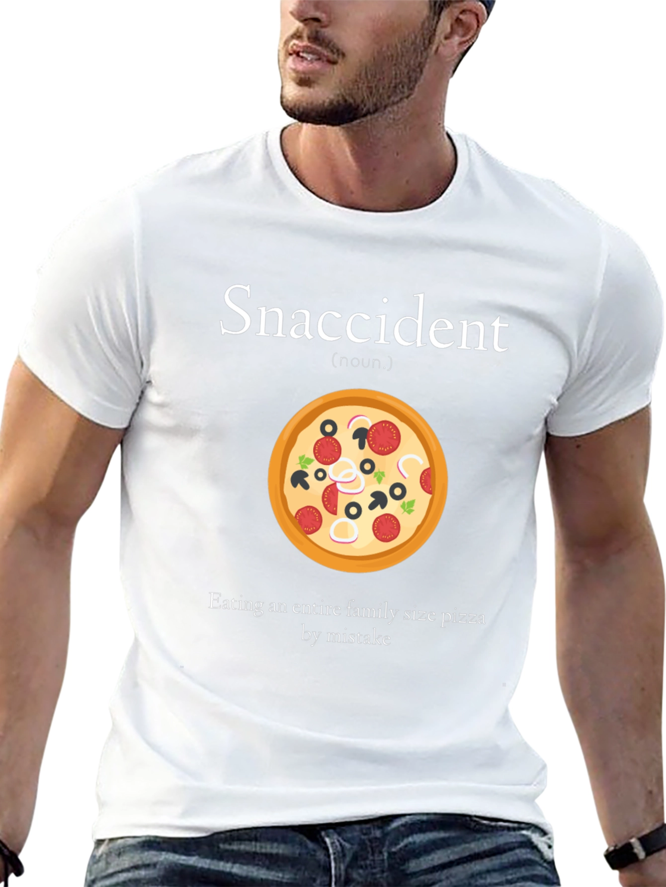 Snaccident Pizza Graphic T-Shirt