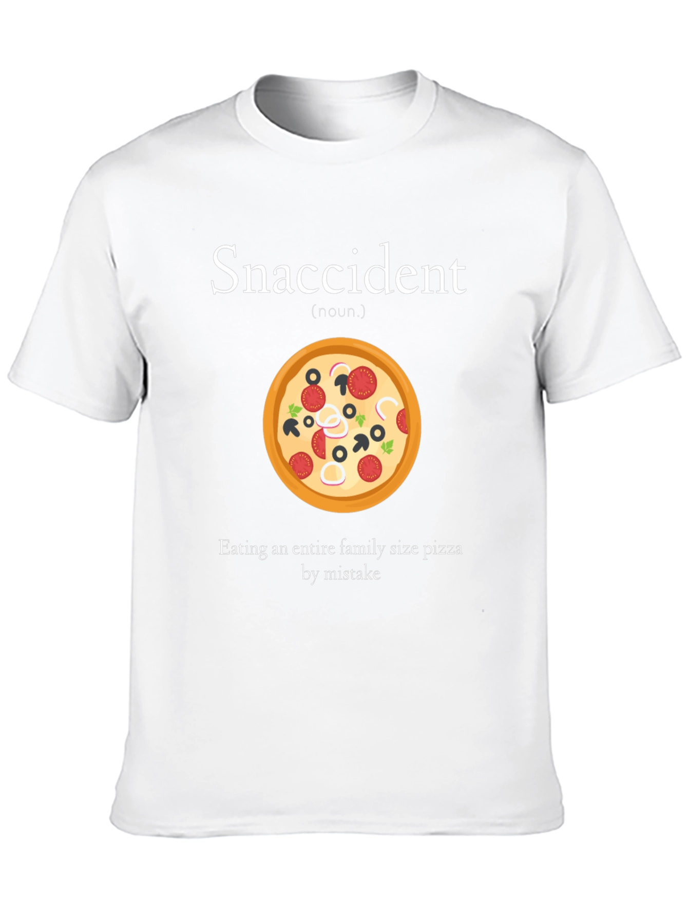 Snaccident Pizza Graphic T-Shirt