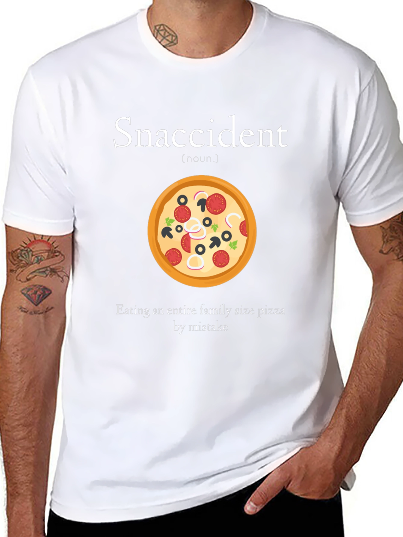 Snaccident Pizza Graphic T-Shirt