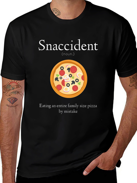 Snaccident Pizza Graphic T-Shirt