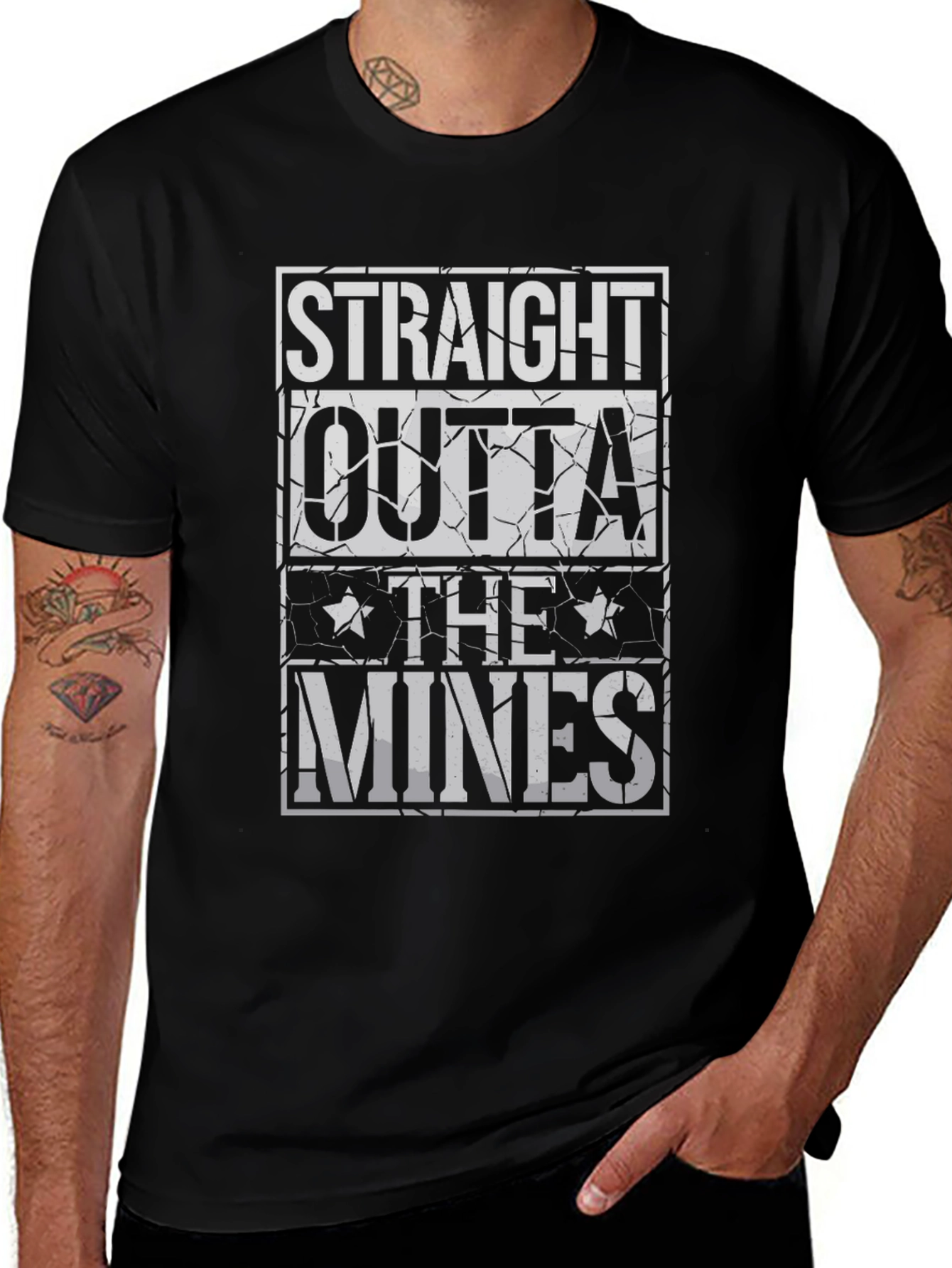 Straight Outta The Mines Graphic T-Shirt