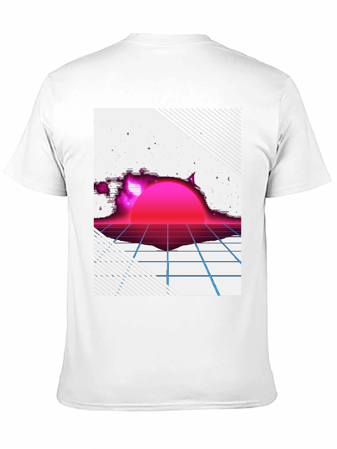 Retro Sunset Graphic Tee - Black T-Shirt