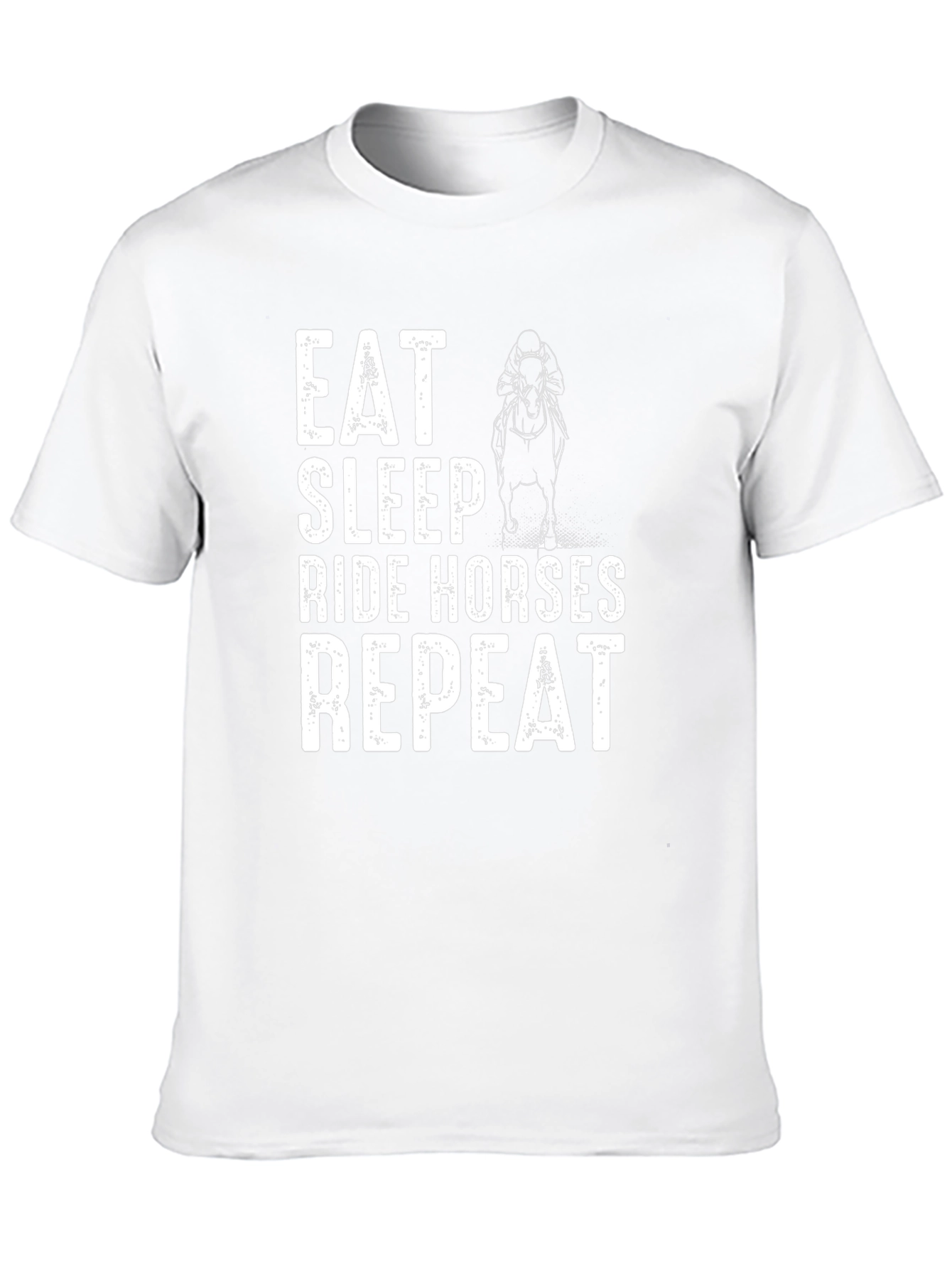 Eat Sleep Ride Horses Repeat Graphic Tee