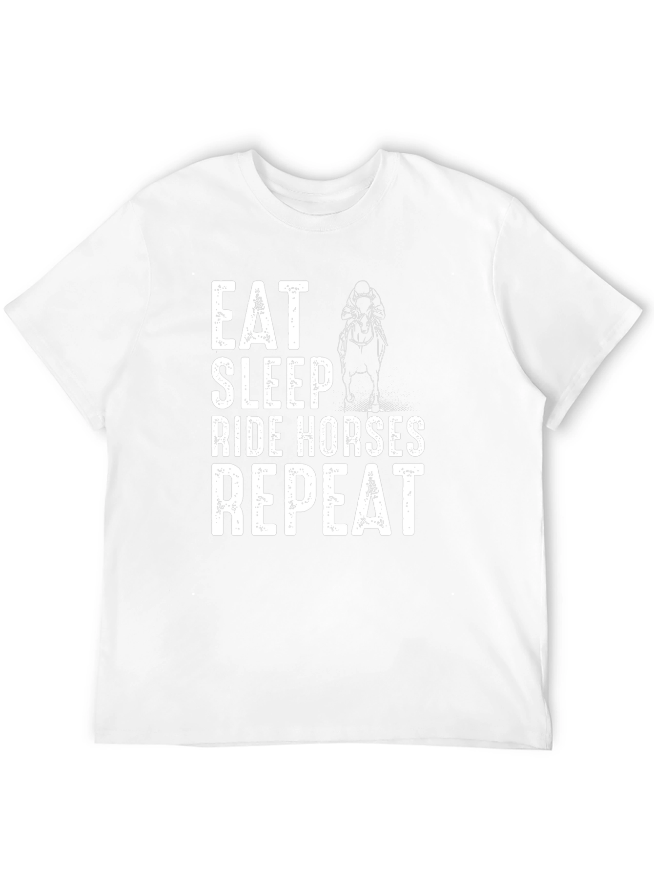 Eat Sleep Ride Horses Repeat Graphic Tee