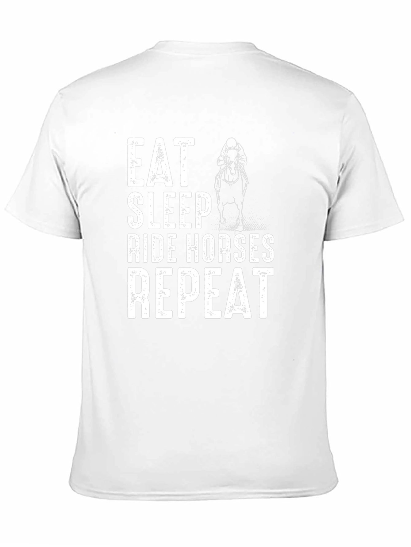 Eat Sleep Ride Horses Repeat Graphic Tee