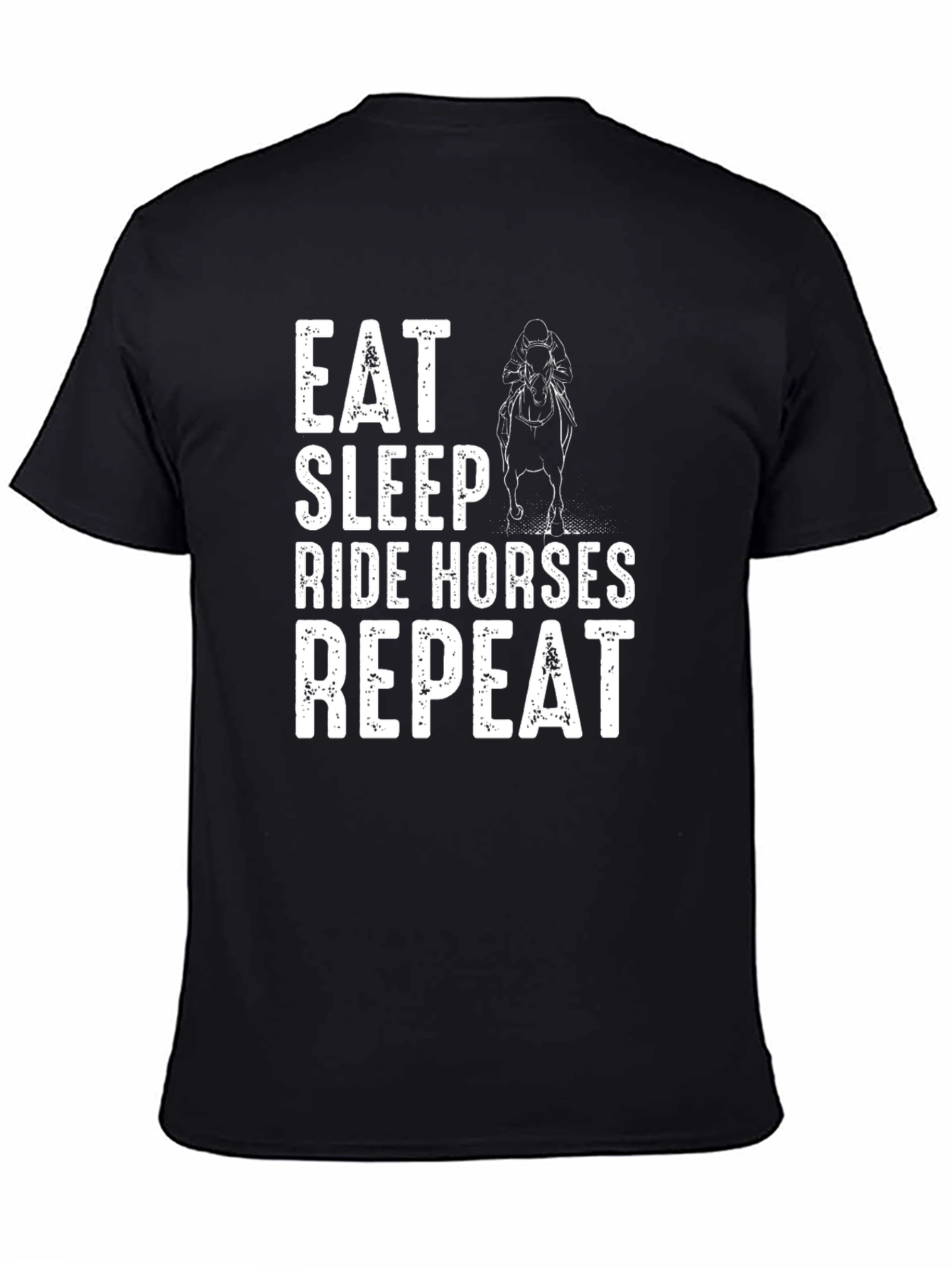 Eat Sleep Ride Horses Repeat Graphic Tee