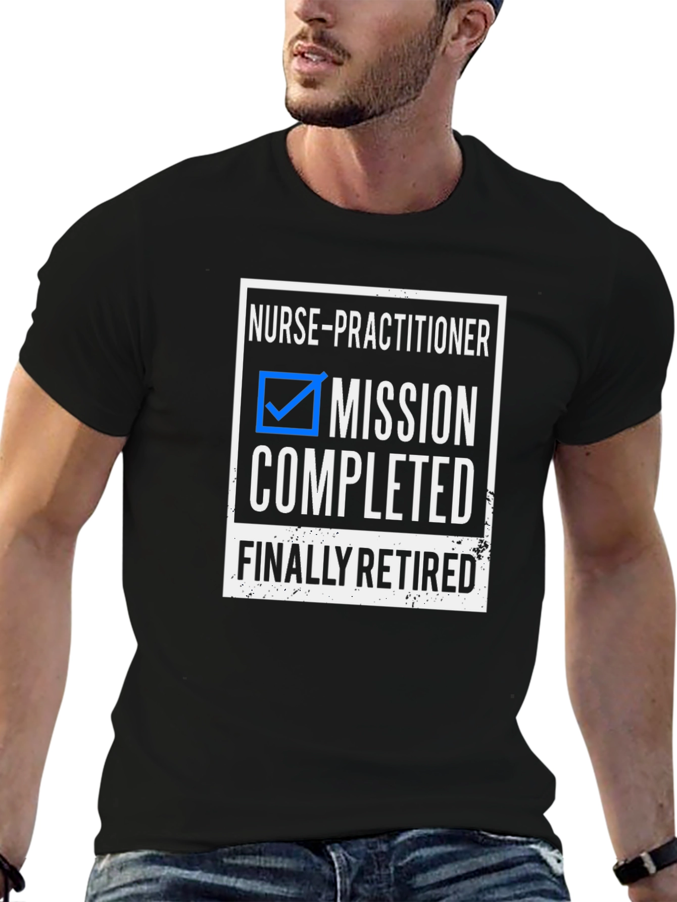 Nurse Practitioner Retired T-Shirt - Mission Completed Tee