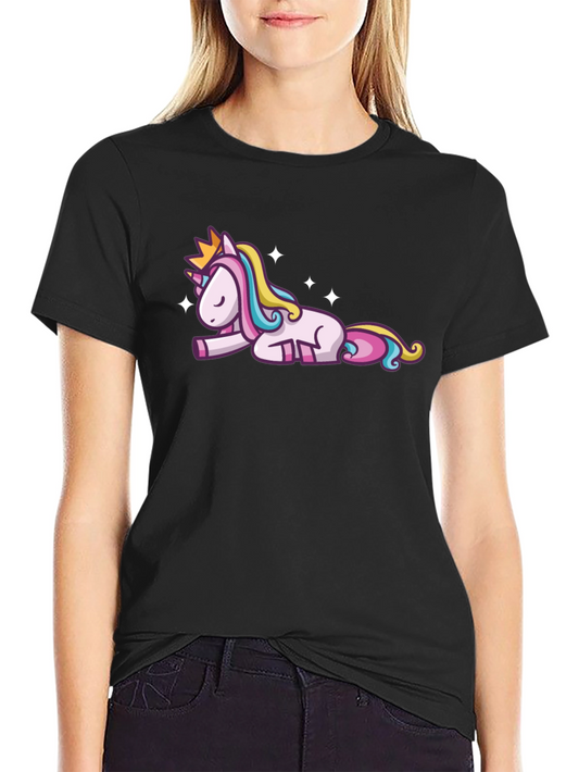 Unicorn Nap T-Shirt - Cozy Cartoon Tee