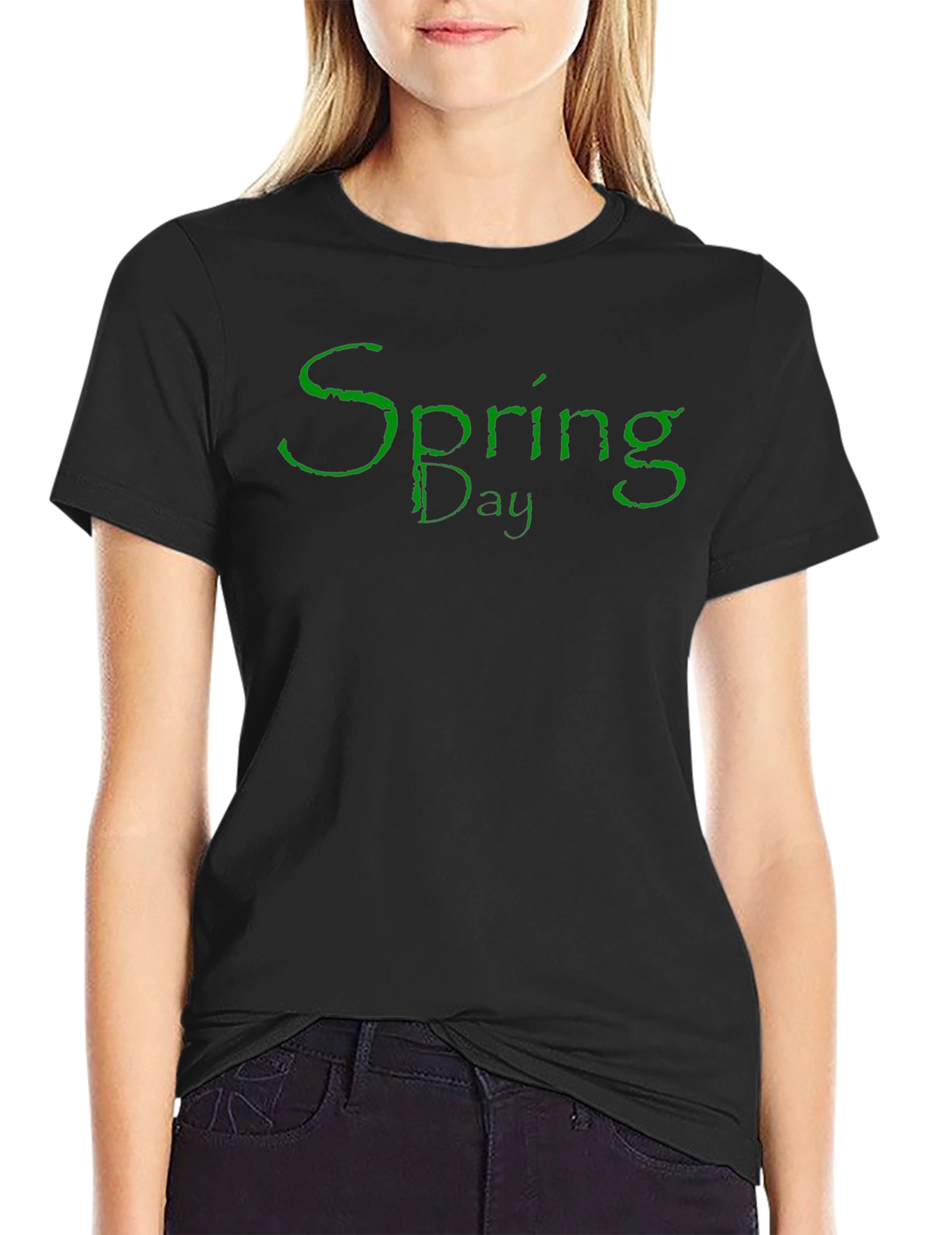 Spring Day Graphic Tee - Black
