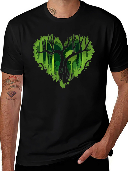 Heart Tree Graphic Tee - Nature Lovers T-Shirt