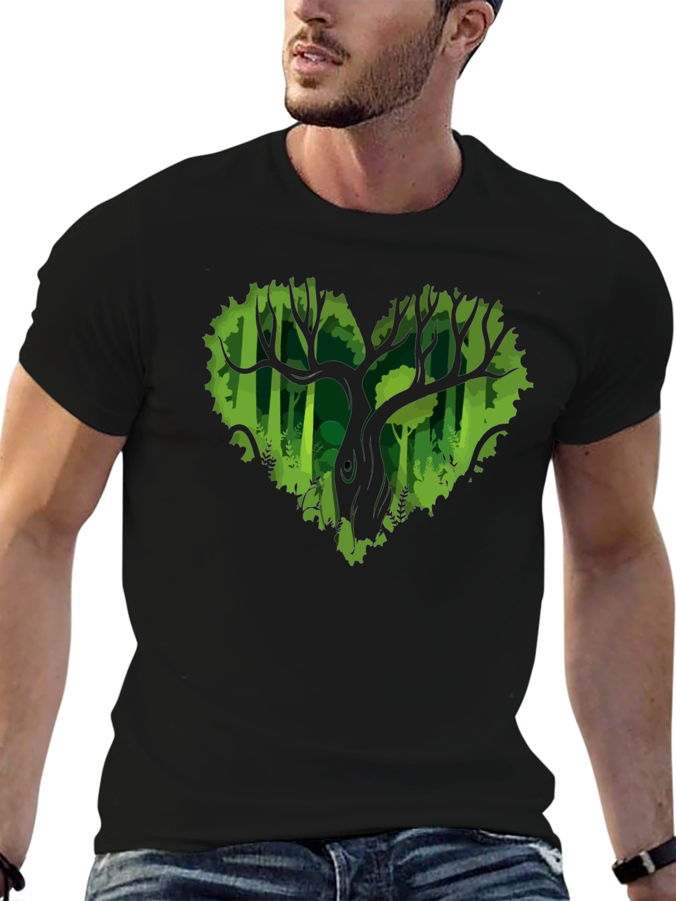 Heart Tree Graphic Tee - Nature Lovers T-Shirt