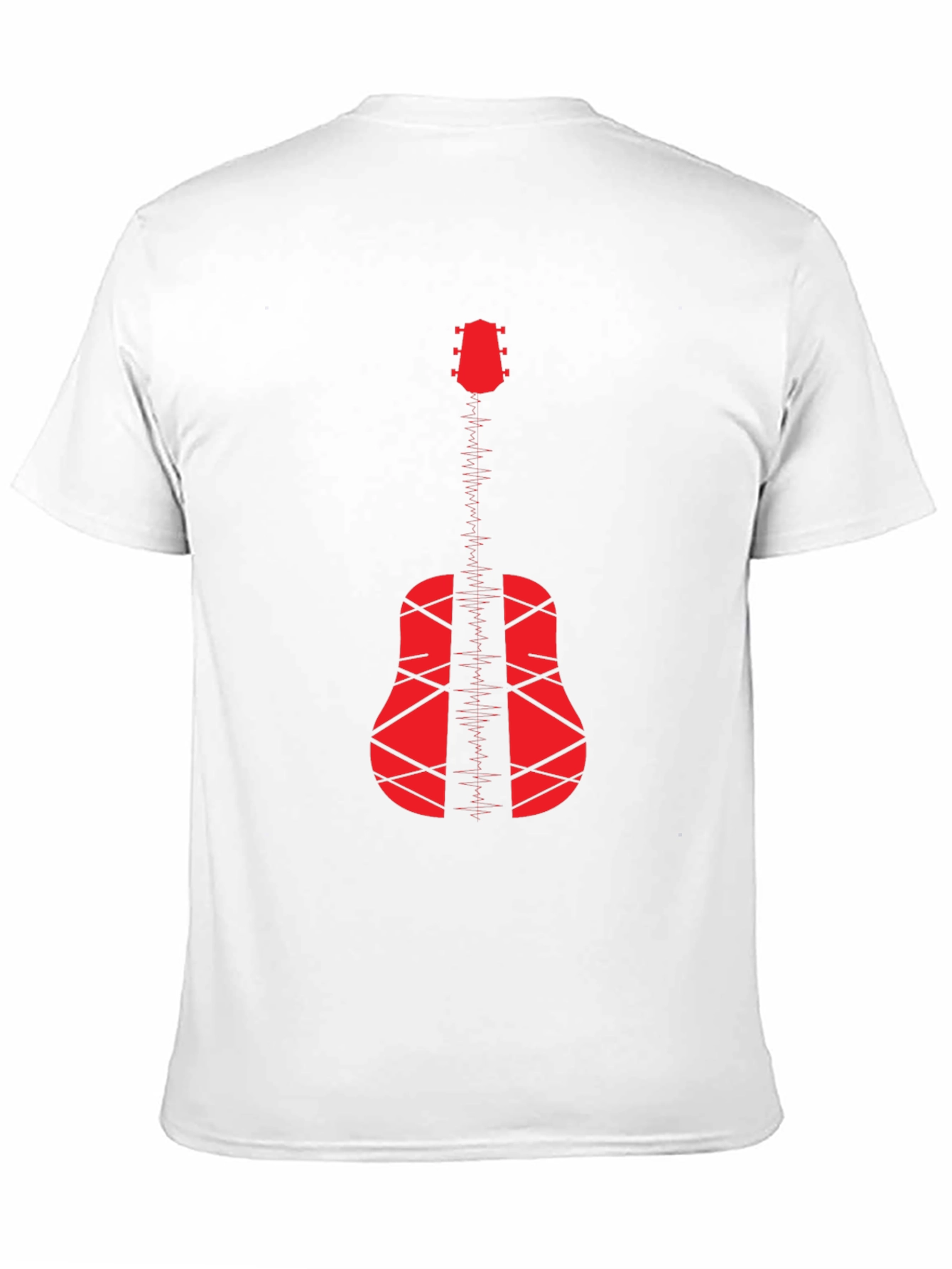 Acoustic Guitar Graphic T-Shirt - Black