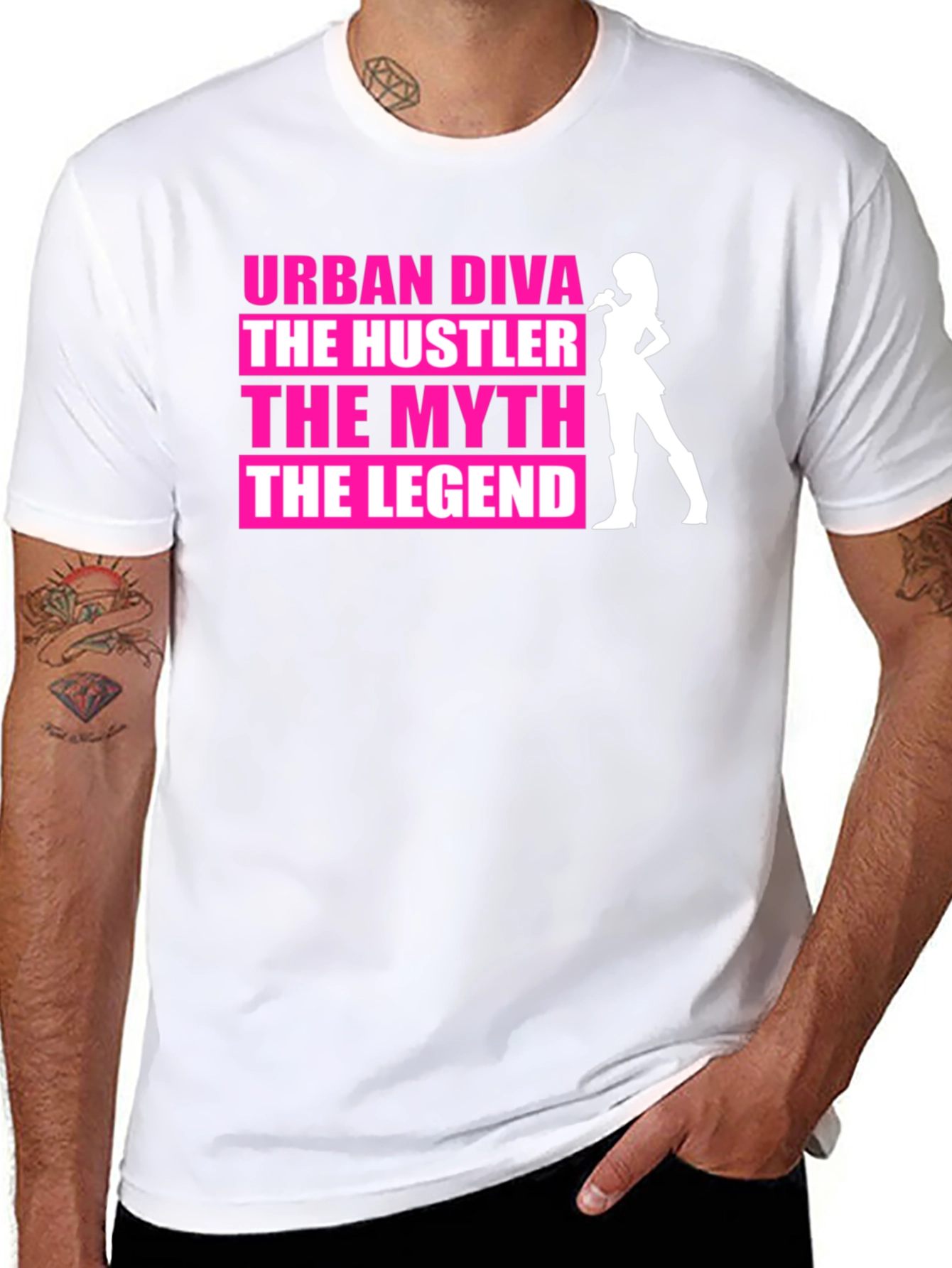 Urban Diva Hustler Legend Graphic T-Shirt