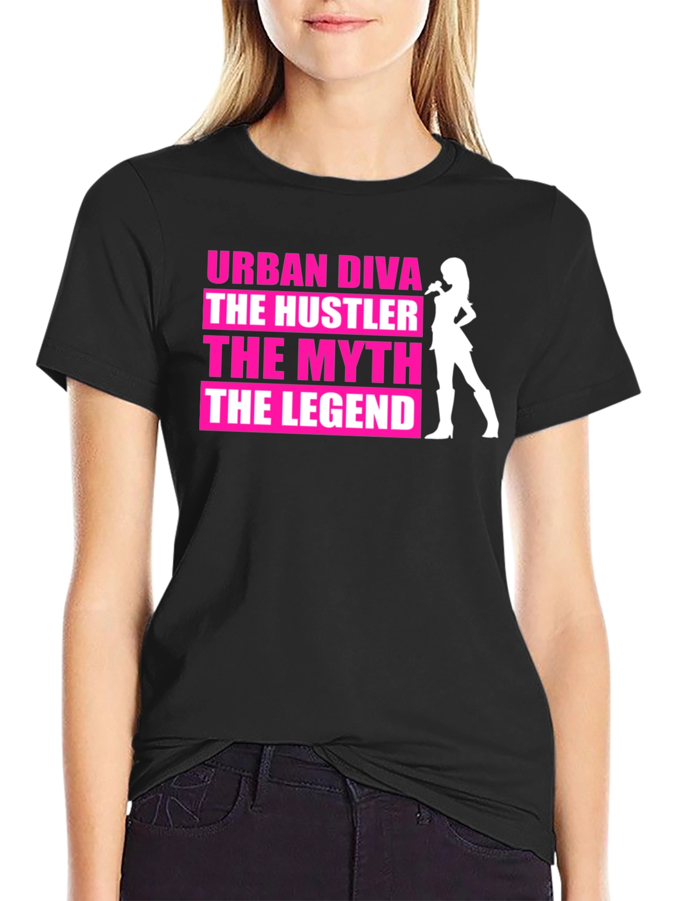 Urban Diva Hustler Legend Graphic T-Shirt