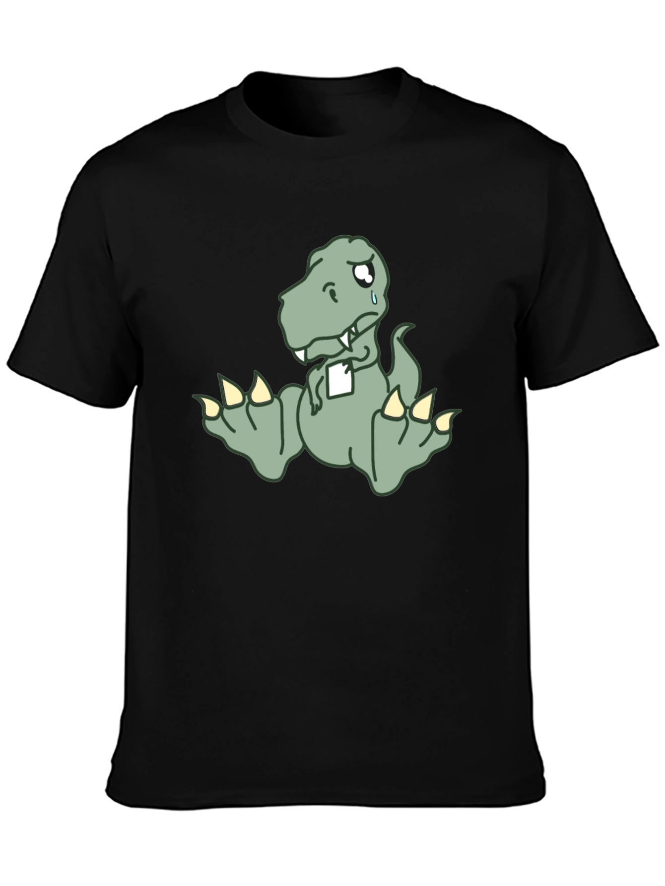 Sad Dino T-Shirt - Funny Cartoon Tee