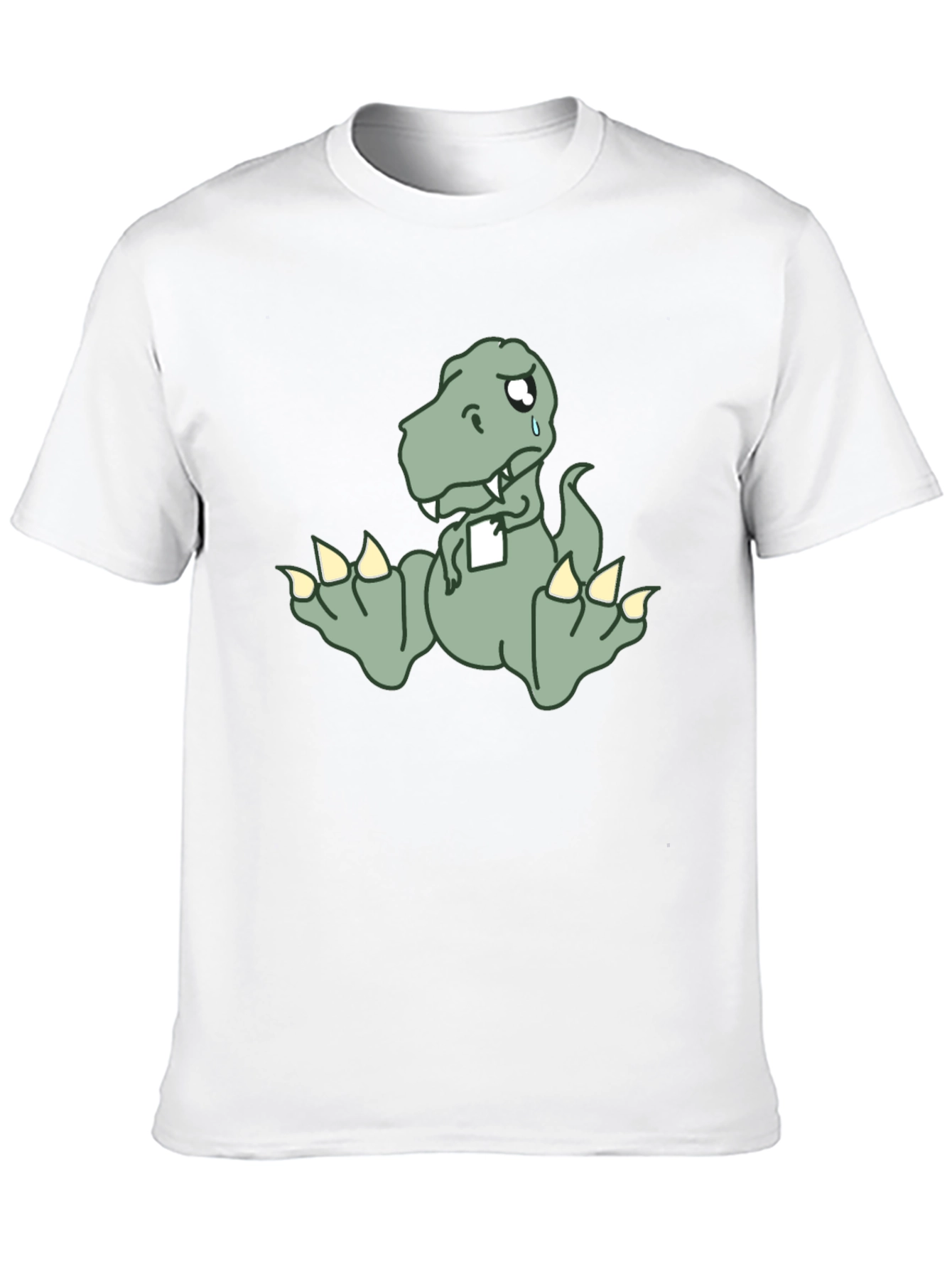 Sad Dino T-Shirt - Funny Cartoon Tee