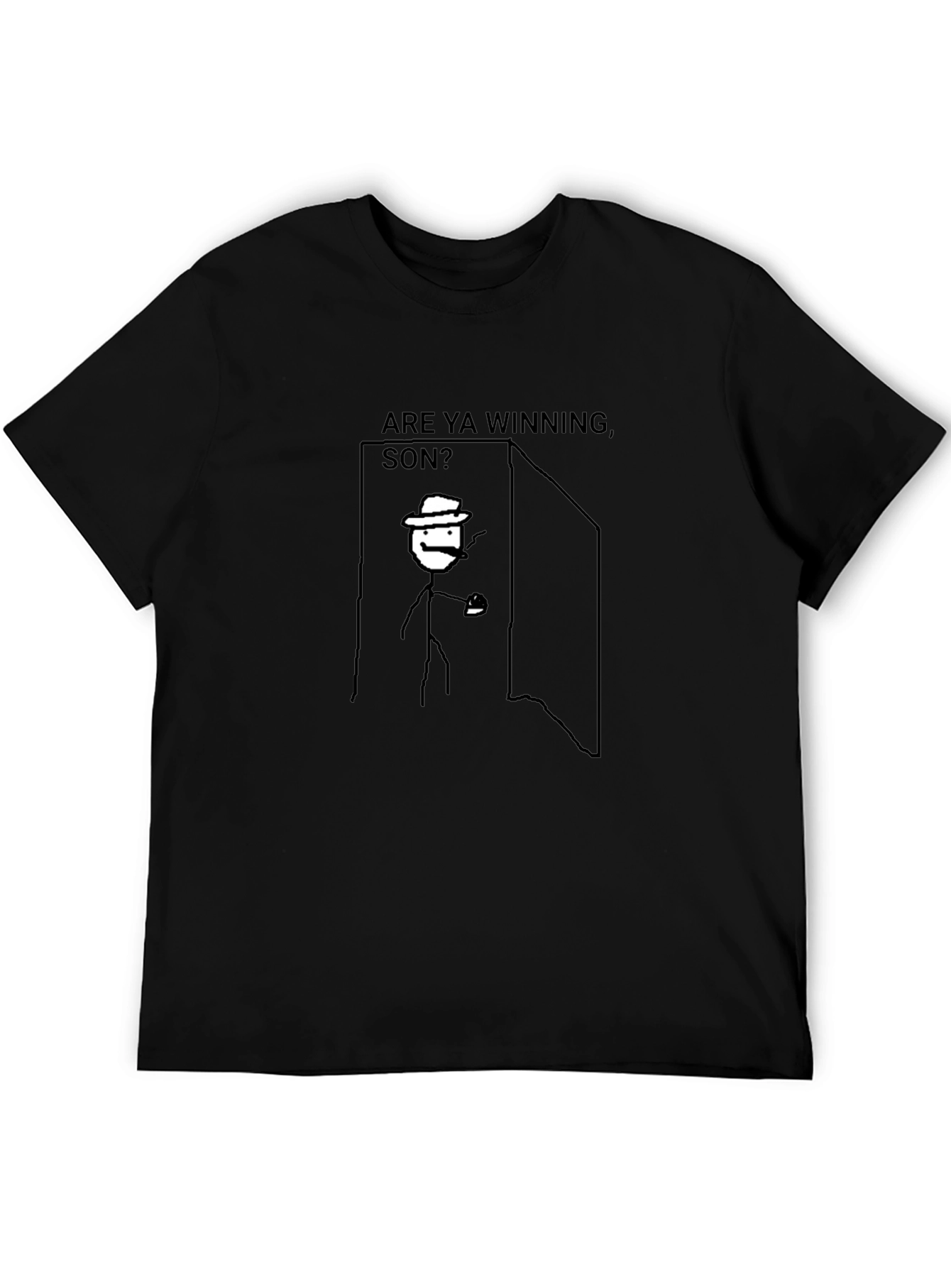 Are Ya Winning Son? Black T-Shirt