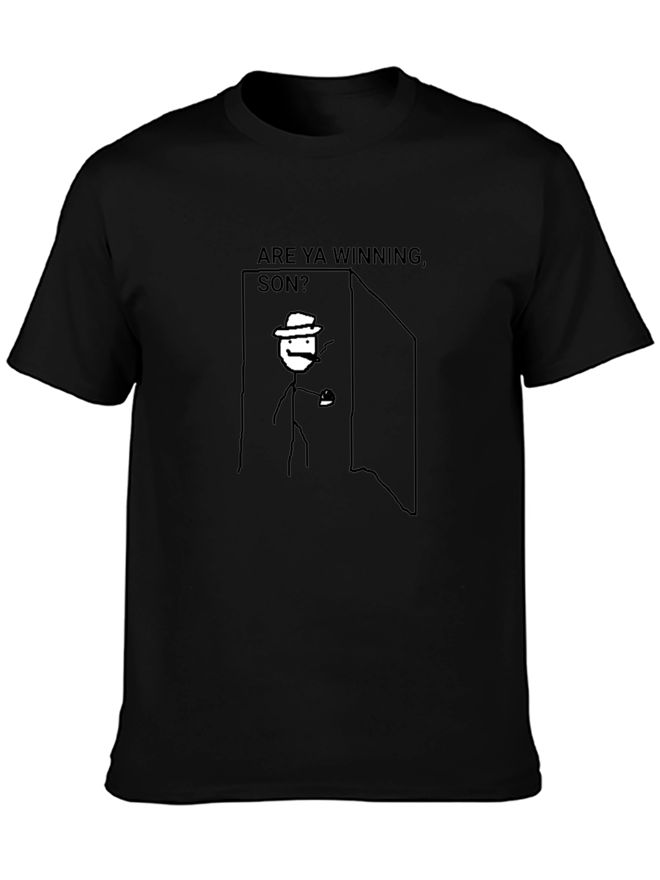 Are Ya Winning Son? Black T-Shirt