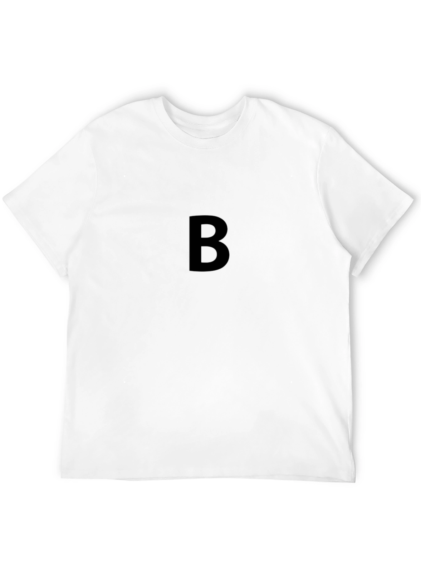 Black B Graphic Tee - Casual Style