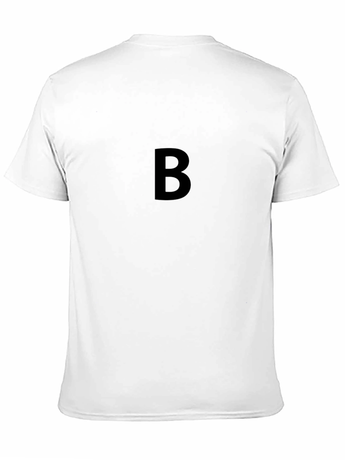 Black B Graphic Tee - Casual Style