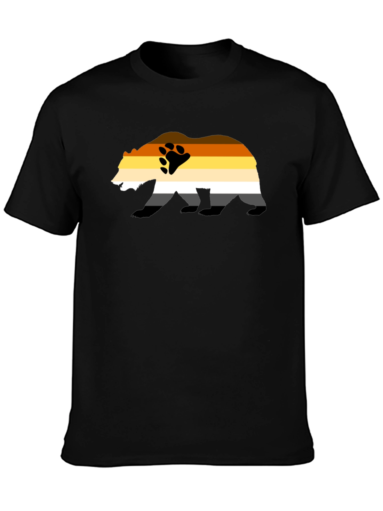 Bear Pride T-Shirt - Black Graphic Print