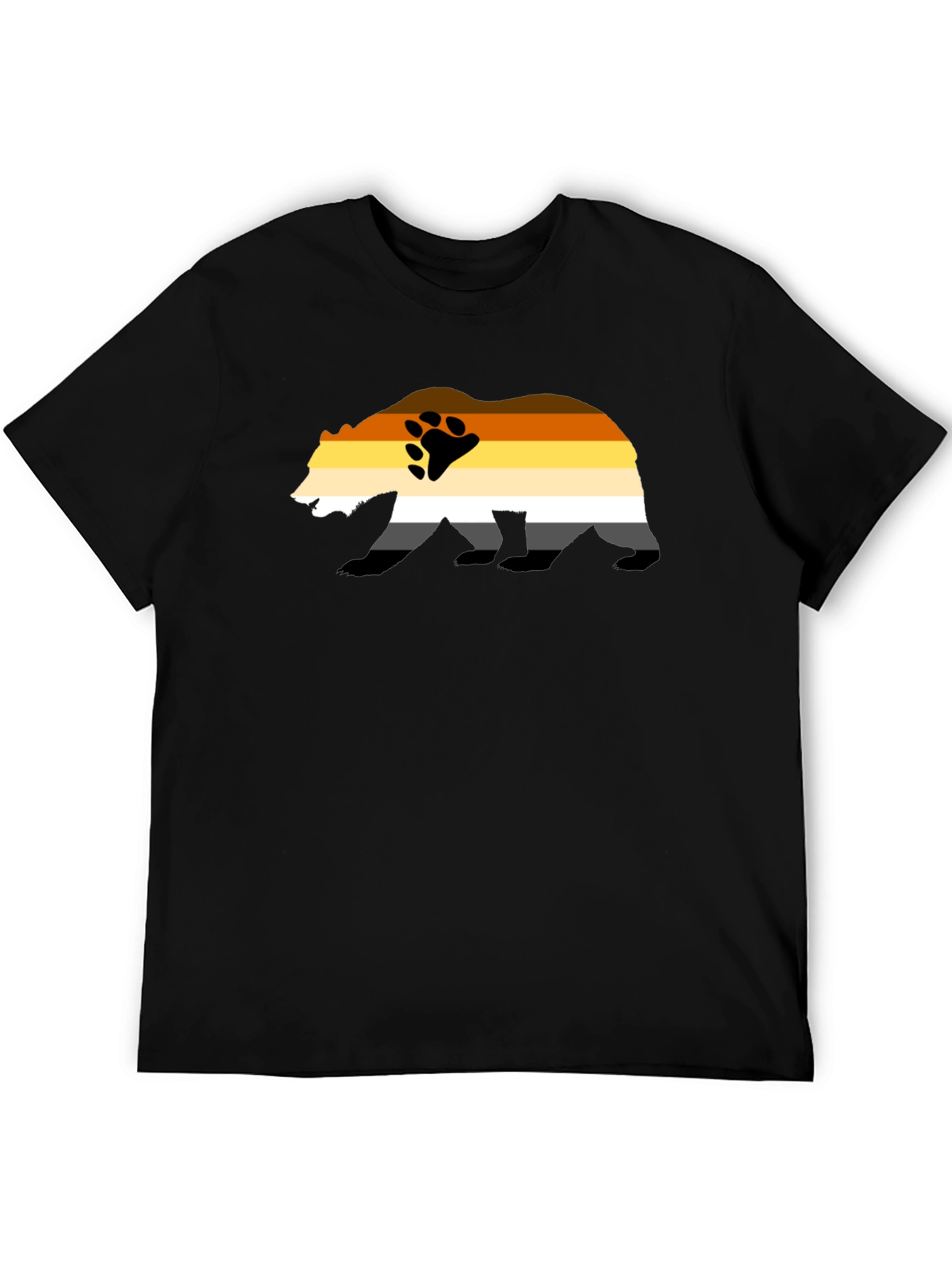 Bear Pride T-Shirt - Black Graphic Print