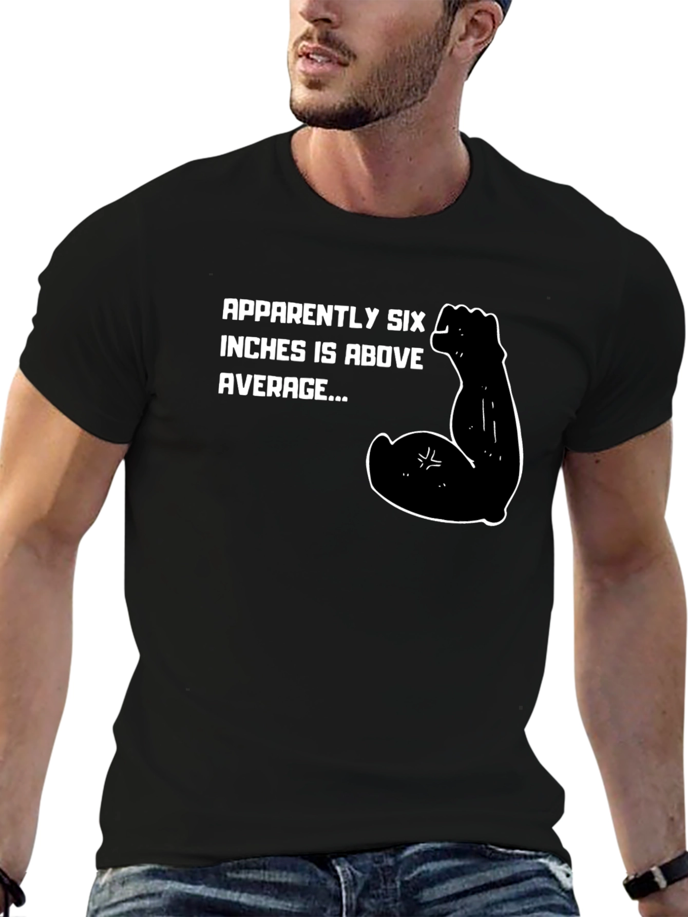 Six Inches Above Average Graphic T-Shirt