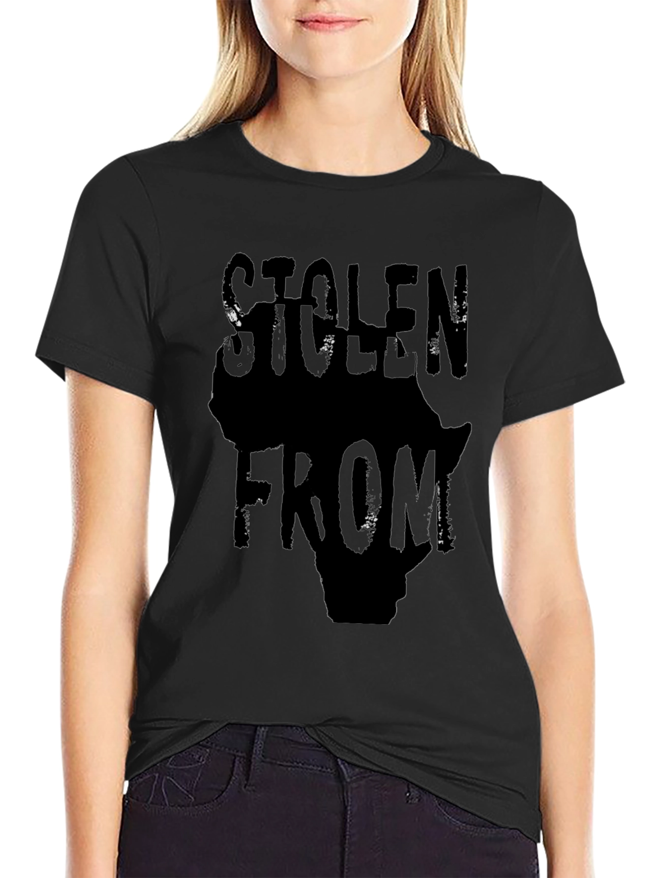 Stolen From Africa Graphic Print Mens T-Shirt
