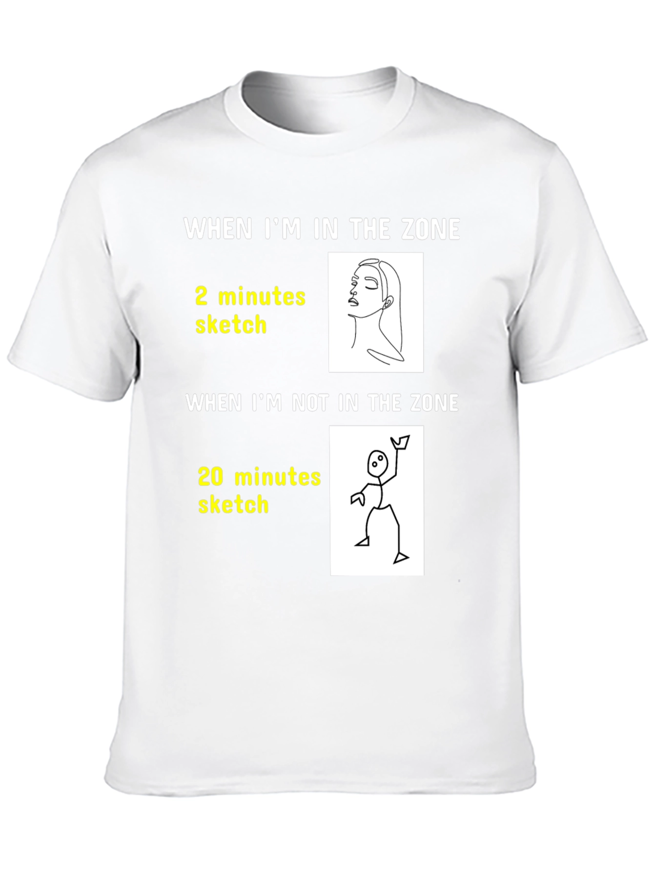 Artists Zone T-Shirt: Funny Drawing Tee