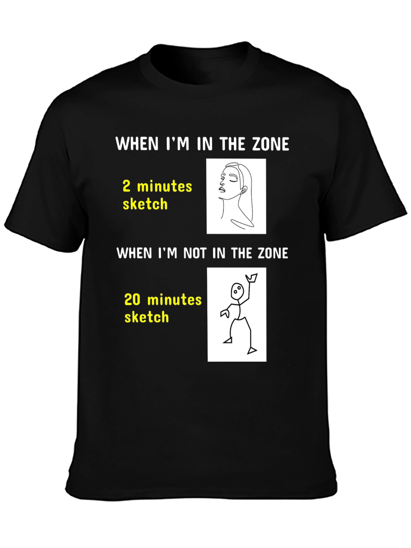 Artists Zone T-Shirt: Funny Drawing Tee