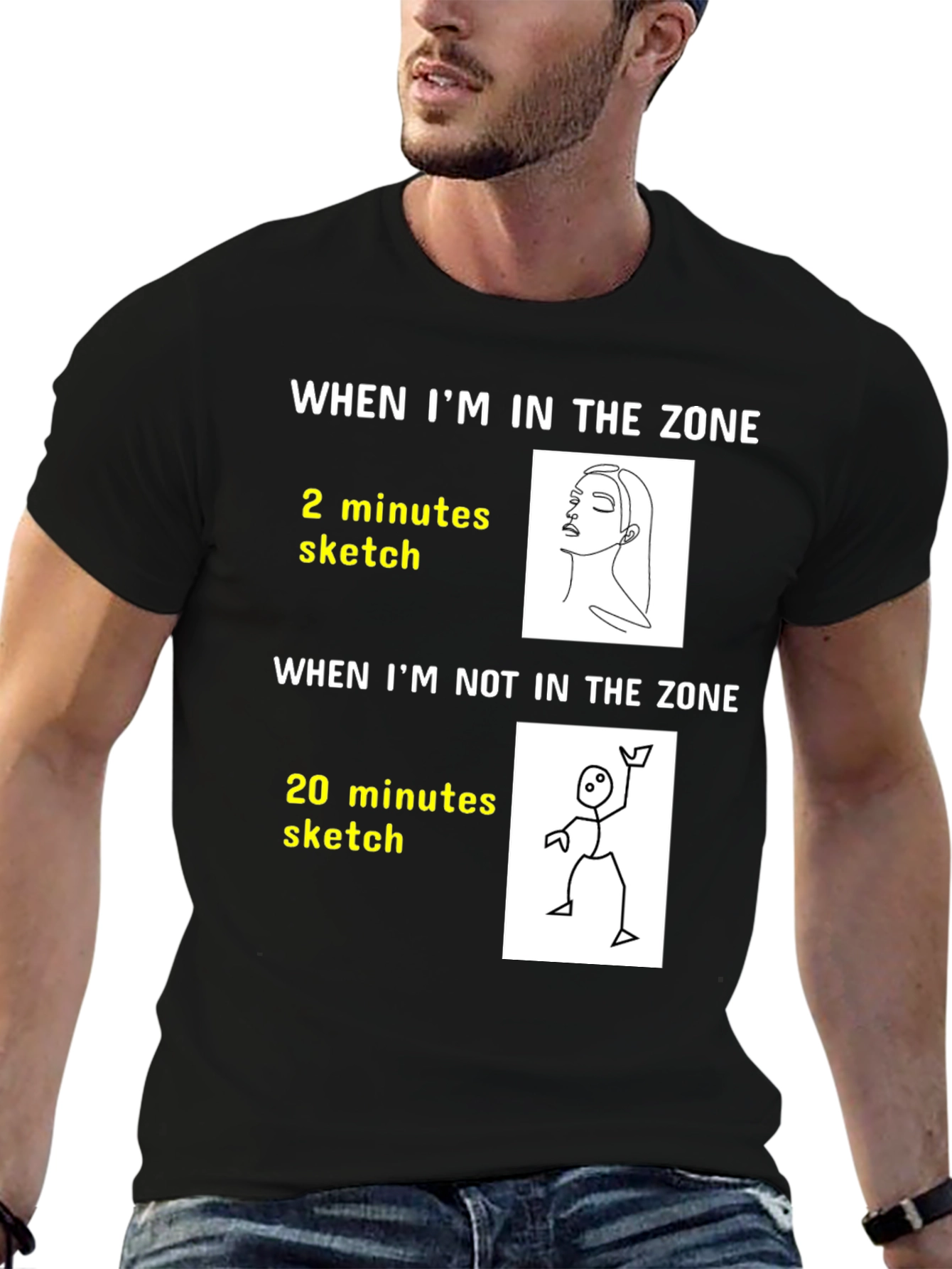 Artists Zone T-Shirt: Funny Drawing Tee
