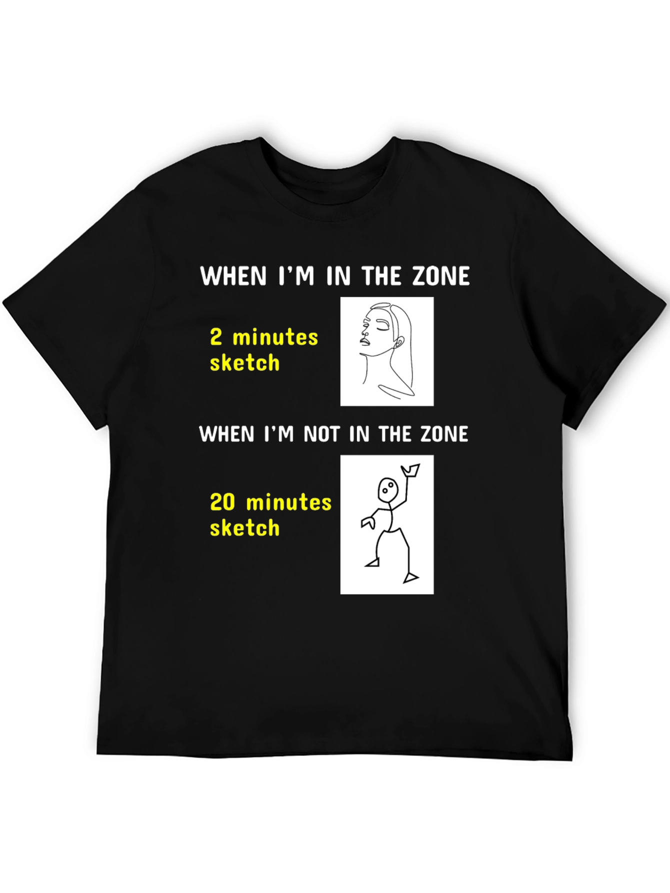 Artists Zone T-Shirt: Funny Drawing Tee