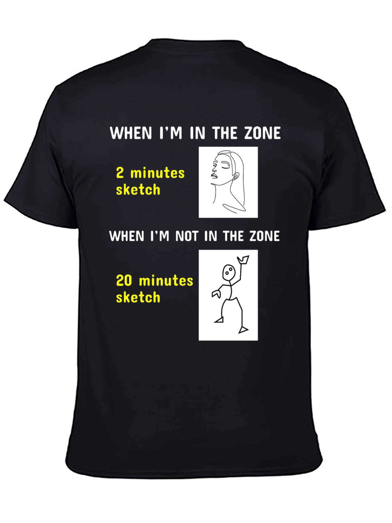Artists Zone T-Shirt: Funny Drawing Tee