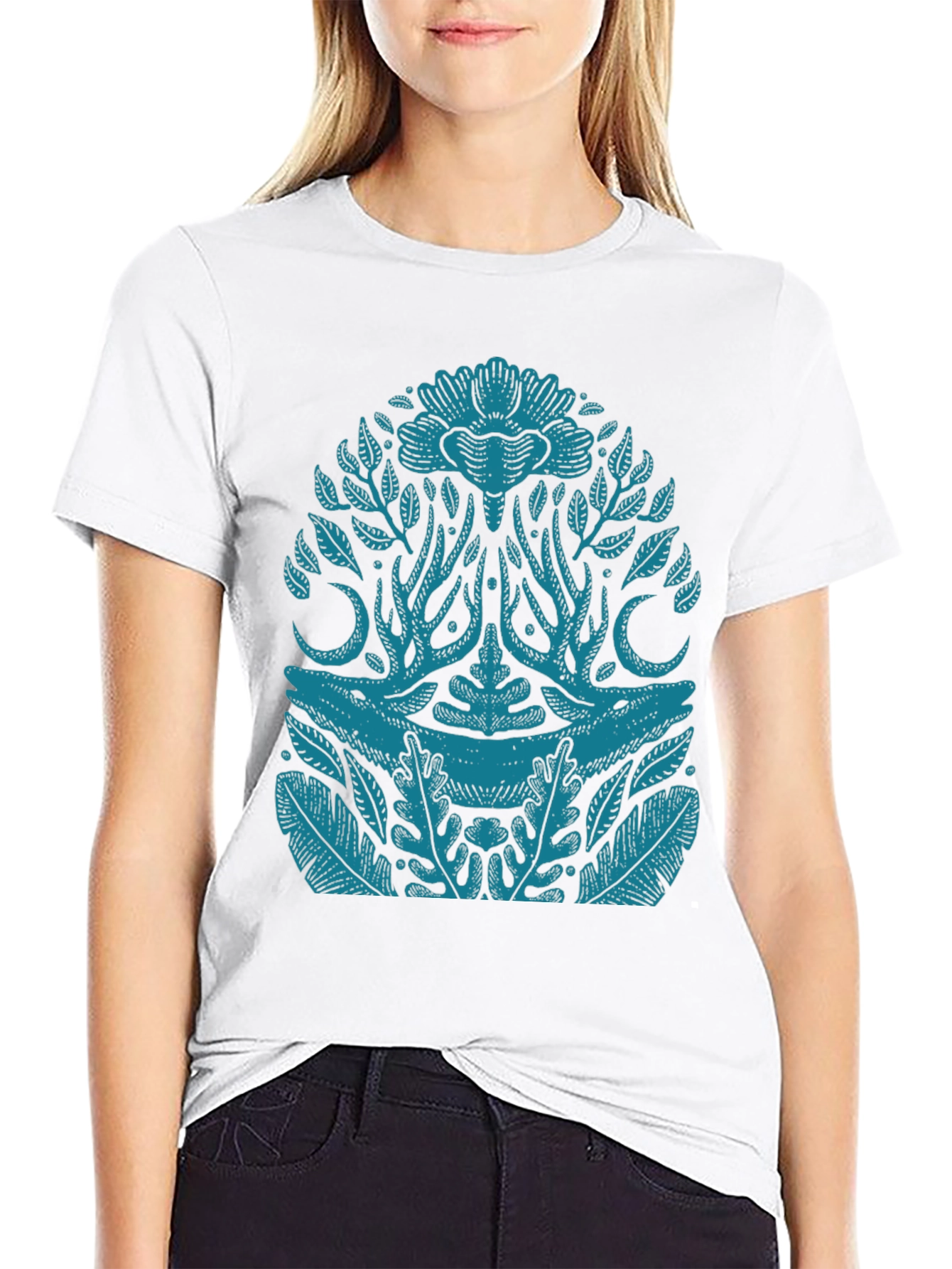 Natures Reflection Graphic Tee - Black