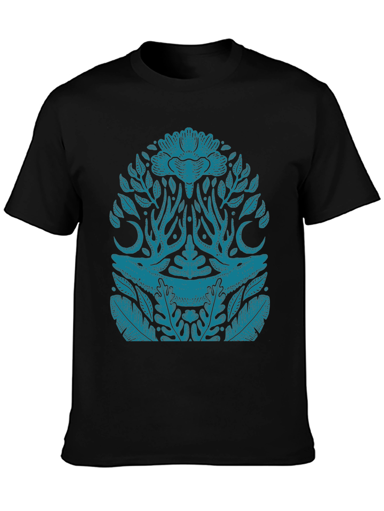 Natures Reflection Graphic Tee - Black