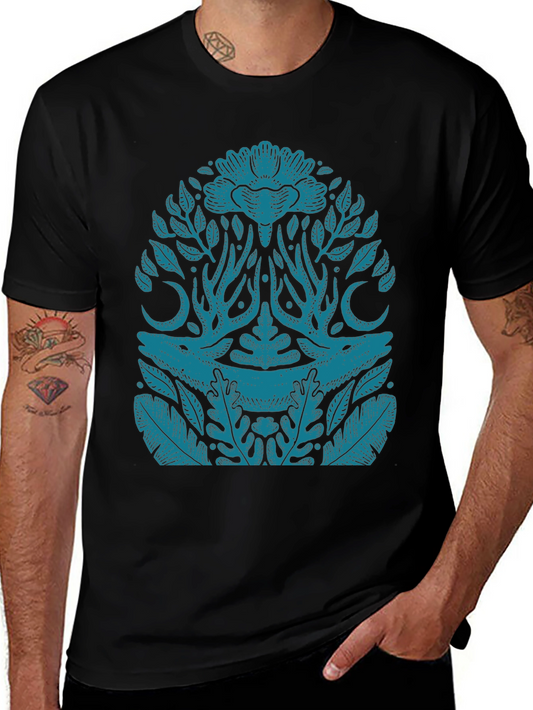 Natures Reflection Graphic Tee - Black