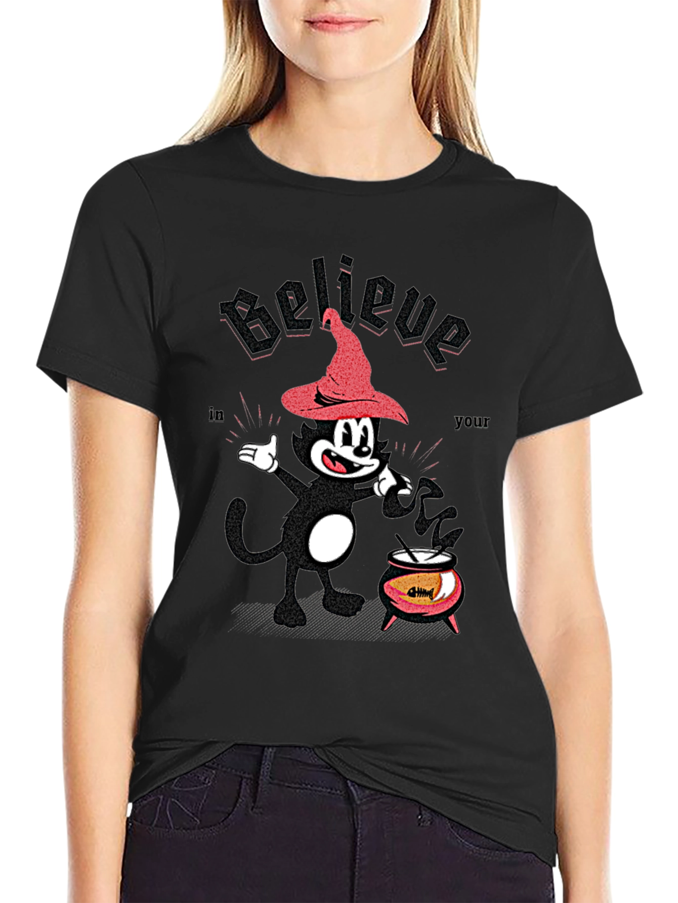 Believe in Your Magic Cat Halloween T-Shirt