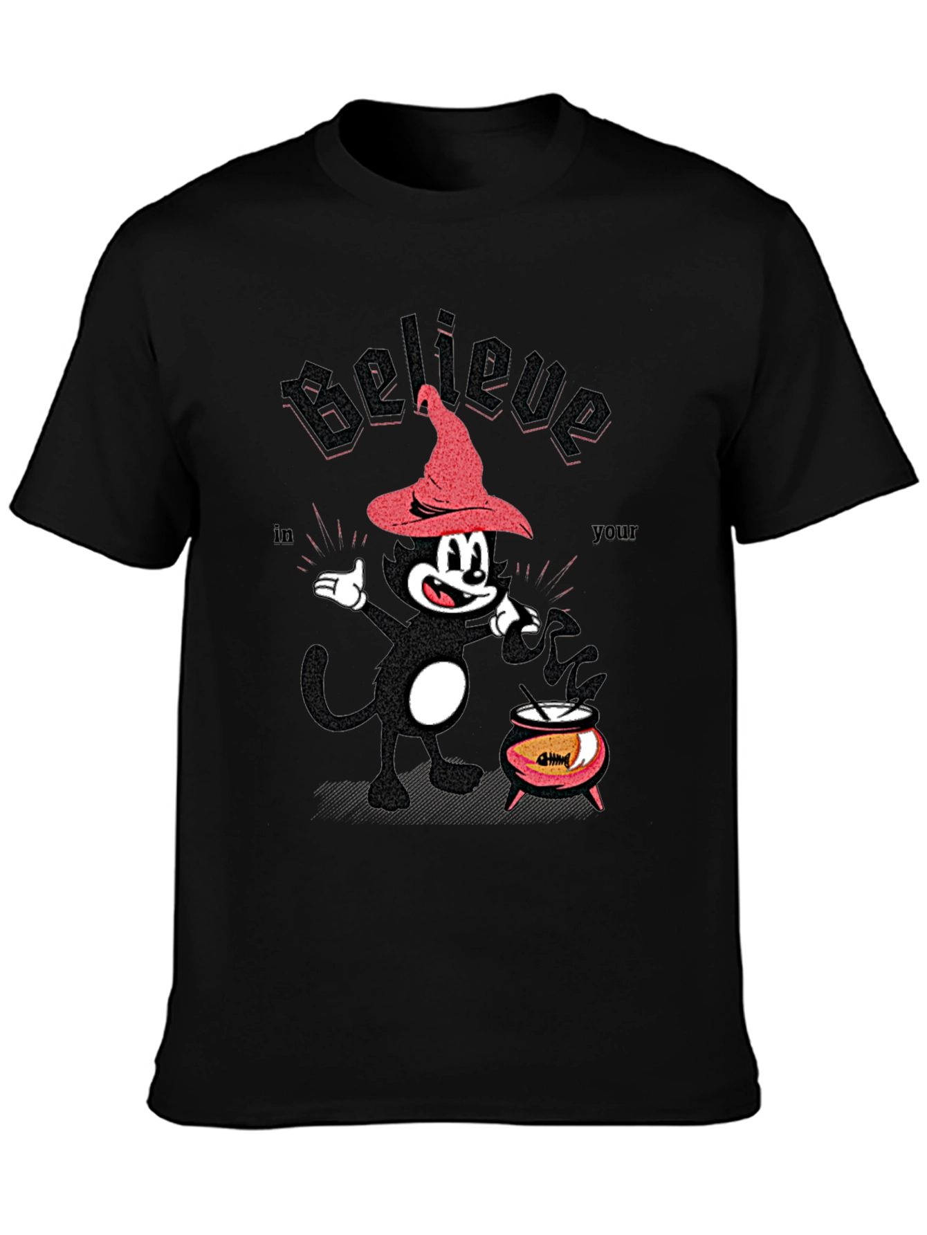 Believe in Your Magic Cat Halloween T-Shirt