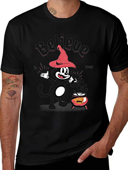 Believe in Your Magic Cat Halloween T-Shirt