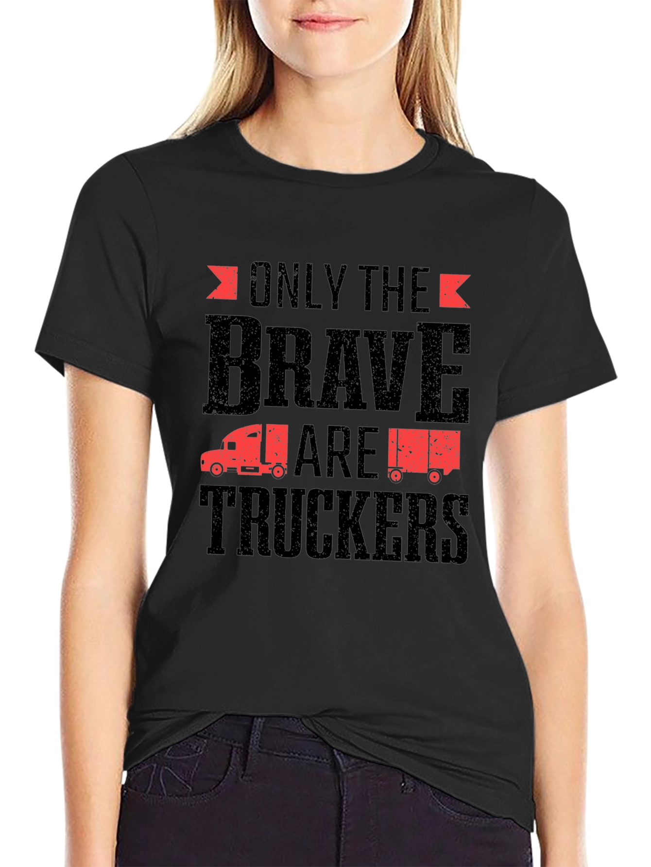 Only The Brave Are Truckers Graphic T-Shirt