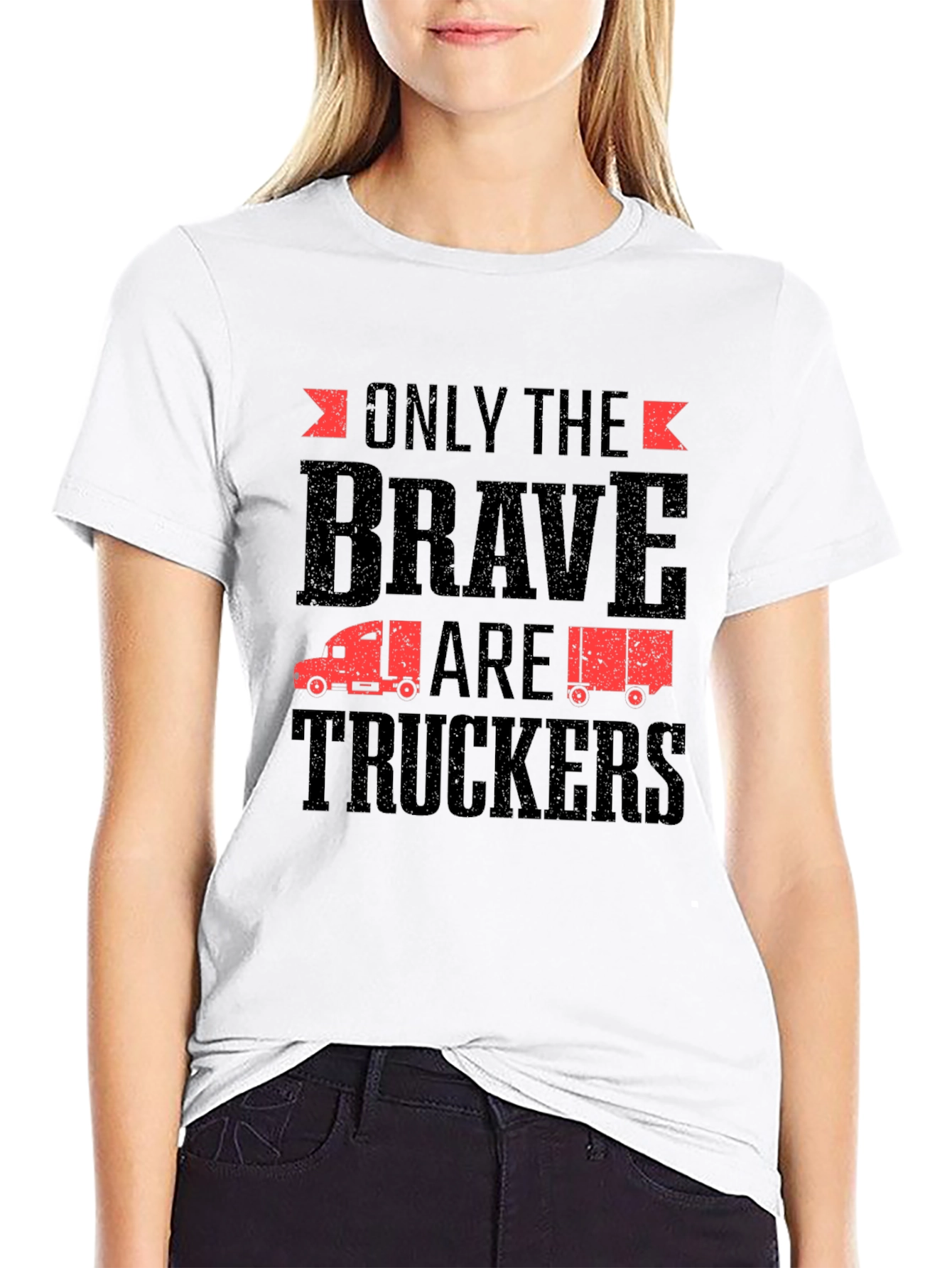 Only The Brave Are Truckers Graphic T-Shirt